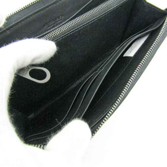 BOTTEGA VENETA Black Leather Intrecciato Wallet - Picture 11 of 13